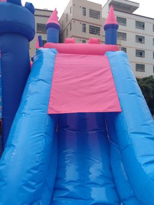 Pink Princess Girl Inflatable Bounce House Combo Double Stitching 4Mx 4M X 4M