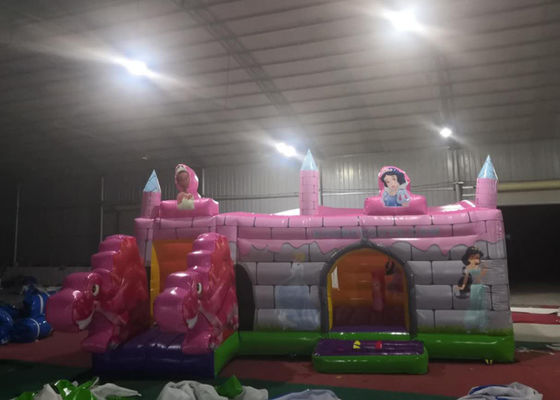 Pink Dragon Kids Inflatable Bounce House / Backyard Jump Houses For  Children