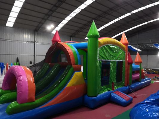 Fire Retardant Inflatable Obstacle Course  Jumper Long Service Life