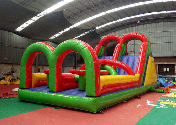 Jumping Colorful  Inflatable Obstacle Course Bouncer 3 Years' Warranty