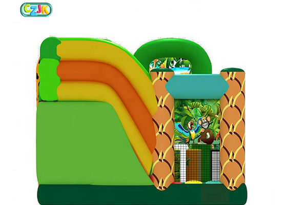 Customized Inflatable Bounce House Combo Safari Park Bounce Castle 3 Years Warranty